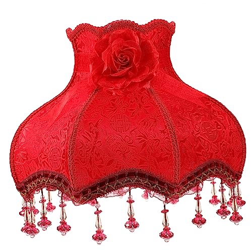 LOORGVEL Retro Lampenschirm Stoff für Tisch und Stehlampe Europäischer Stil Dekorativ für Schlafzimmer Wohnzimmer und Installieren Leicht und Bruchsicher von LOORGVEL