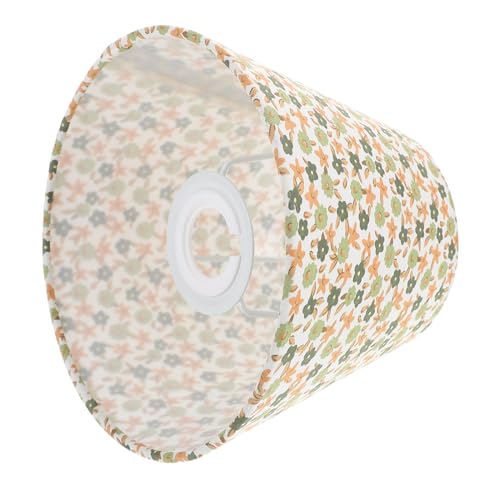LOORGVEL Retro Lampenschirm mit Blumenmuster Vintage Tischlampen abdeckung für Schlafzimmer und Wohnzimmer Dekorativer Lampenschirm für Nachttisch Schreibtischlampen Warmes Licht Einfache von LOORGVEL