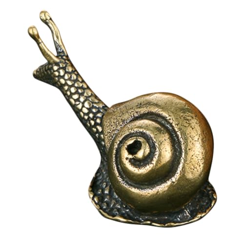 LOORGVEL Retro Messing Schneckenfigur Dekoratives Ornament Handgefertigt Langlebig Vintage Stil für Büro Wohnzimmer Restaurant Tischdekoration LOORGVEL Retro Messing Schneckenfigur Dekoratives Ornament Handgefertigt Langlebig Vintage Stil für Büro Wohnzimmer Restaurant Tischdekoration von LOORGVEL