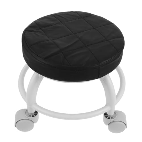 LOORGVEL Robuster Kleiner Runder Rollhocker mit Universalem Drehfuß Belastbar und Flexibel für Beauty Pediküre Salons Vielseitig Einsetzbar mit Leichtgängigen Rädern für Einfache LOORGVEL Robuster Kleiner Runder Rollhocker mit Universalem Drehfuß Belastbar und Flexibel für Beauty Pediküre Salons Vielseitig Einsetzbar mit Leichtgängigen Rädern für Einfache von LOORGVEL