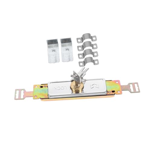 LOORGVEL Rolltorschloss mit Kupferkern Einbruchschutz Sicherheitsriegel für Garagentor Schuppen Zaun mit Schlüssel Robustes Langlebiges Türschloss für Metalltore von LOORGVEL