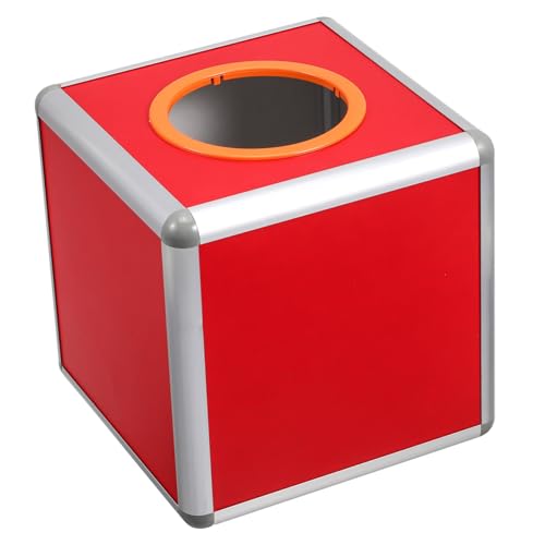 LOORGVEL Rote Mittlere Lotteriebox aus Aluminiumlegierung Robuste Wahlurne mit Schlitz Vielseitiger Behälter für Lose Spenden und Verlosung Dekorative Raffle Box für Partys und LOORGVEL Rote Mittlere Lotteriebox aus Aluminiumlegierung Robuste Wahlurne mit Schlitz Vielseitiger Behälter für Lose Spenden und Verlosung Dekorative Raffle Box für Partys und von LOORGVEL