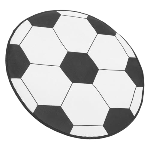 LOORGVEL Runder Fußballteppich Waschbar rutschfest Stuhlmatte für Wohnzimmer Schlafzimmer Kinderzimmer Sport Deko Teppich für Computerstuhl und Spielbereich LOORGVEL Runder Fußballteppich Waschbar rutschfest Stuhlmatte für Wohnzimmer Schlafzimmer Kinderzimmer Sport Deko Teppich für Computerstuhl und Spielbereich von LOORGVEL