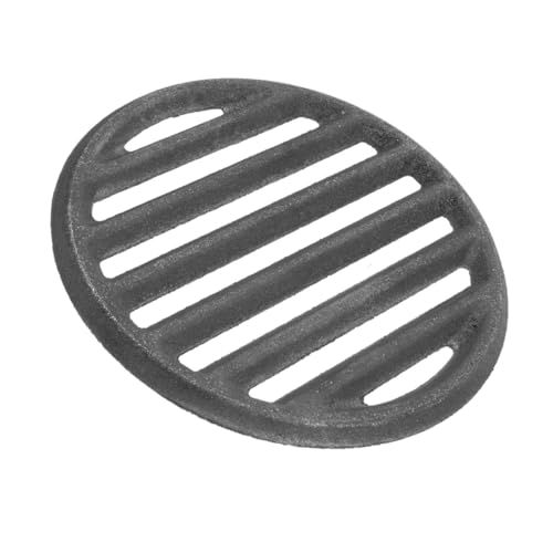 LOORGVEL Runder Gusseisen Grillrost Langlebiges Bbq Grillgitter für Feuerstelle Stabiles Outdoor Grillnetz Einfach zu Reinigen für Camping Picknick und Gartenpartys von LOORGVEL