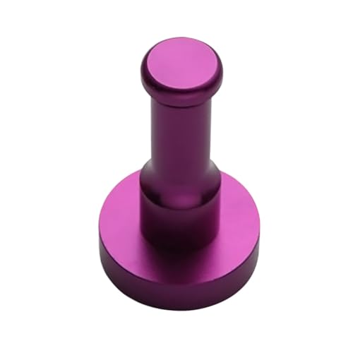 LOORGVEL Runder Wandhaken aus Space Aluminium Rostfrei Tragfähig für Badezimmer Handtücher Mäntel Hüte Multifunktionaler Wandhalter für Schlafzimmer Küche Büro von LOORGVEL