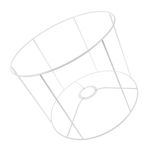 LOORGVEL Rundes Lampenschirmgestell aus Robustem Eisen mit Fassung Stabile Konstruktion für DIY Tischlampen und Pendelleuchten Einfach zu Montieren Vielseitig Einsetzbar von LOORGVEL