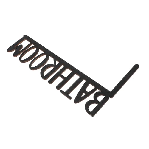LOORGVEL Rustikales Holz badezimmertürschild mit Buchstabenrahmen Langlebige Türdekoration für Badezimmer Vielseitig Einsetzbar Einfach zu Montieren Künstlerisches DIY holzhandwerk für von LOORGVEL