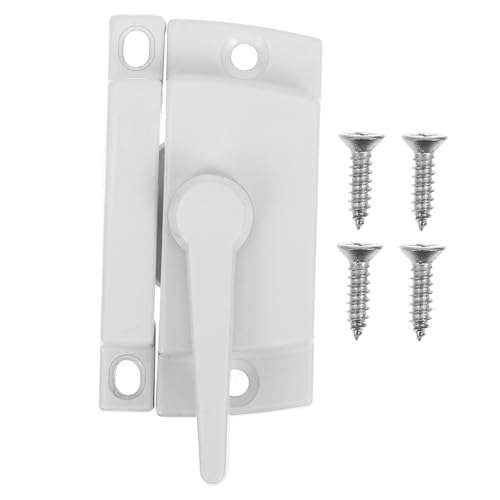 LOORGVEL Schiebetürfenster Sash Lock aus Langlebigem Material Installieren Traditionelles Hakenschloss für Horizontale Fenster Geeignet für Kunststofffenster und Zuverlässige von LOORGVEL