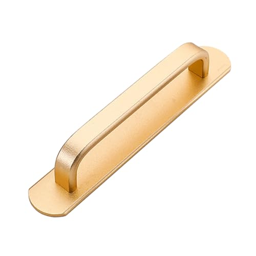 LOORGVEL Schiebetürgriff Aluminiumlegierung mit Rückplatte Punch Türgriff für Schränke Kleiderschränke Küchenmöbel Installieren Langlebig und Vielseitig für Innenräume Zufällige Farbe von LOORGVEL