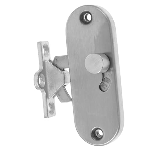 LOORGVEL Schiebetürschloss Aluminiumlegierung Edelstahl Riegelschloss Privacy Latch für Scheunen und Schiebetüren mit Montageschrauben Rostfrei Langlebig Vielseitig Einsetzbar von LOORGVEL