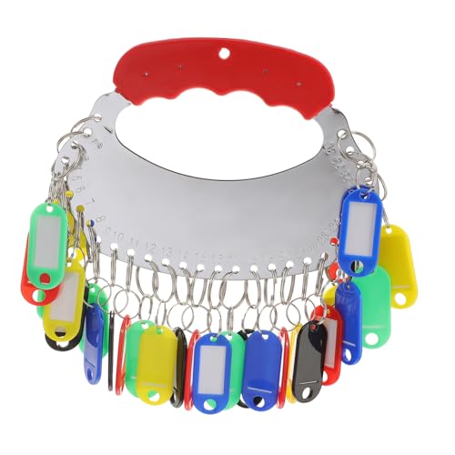 LOORGVEL Schlüsselbrett mit Bunten Schlüsselanhängern Robuster Kunststoff und Praktisches Lager Haushalts organisationssystem für Schule Agentur Wohnung und Werkstatt von LOORGVEL