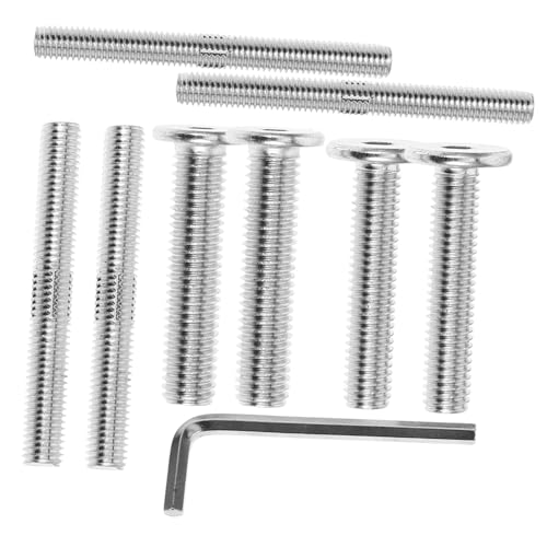 LOORGVEL Schraubensatz Doppelend Gewindebolzen und Vollgewinde mit Innensechskantschlüssel Langlebige Verbindung für Katzenkratzbaum und Vielseitige Befestigung von LOORGVEL