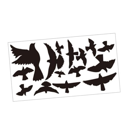 LOORGVEL Schwarz Weiße Vogel Wandsticker PVC Wanddekoration für Wohnzimmer Schlafzimmer Glasflächen Selbstklebend Langlebig Stilvolle Heimdeko LOORGVEL Schwarz Weiße Vogel Wandsticker PVC Wanddekoration für Wohnzimmer Schlafzimmer Glasflächen Selbstklebend Langlebig Stilvolle Heimdeko von LOORGVEL
