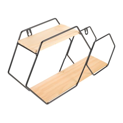 LOORGVEL Schwebendes Hexagon Wandregal Modernes Sechseckiges Wandboard Stabiles Metallregal für Wohnzimmer Schlafzimmer Küche Büro Dekoratives Aufbewahrungsregal LOORGVEL Schwebendes Hexagon Wandregal Modernes Sechseckiges Wandboard Stabiles Metallregal für Wohnzimmer Schlafzimmer Küche Büro Dekoratives Aufbewahrungsregal von LOORGVEL