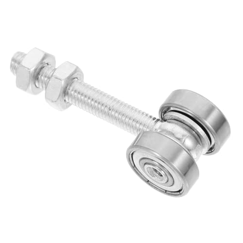 LOORGVEL Schwerlast Schiebetür Laufschiene Edelstahl Doppel Rollen Türhängeroller für Robuste Geräuscharme Gleiteigenschaften und Einfache Montage Geeignet für Schwere Türen von LOORGVEL