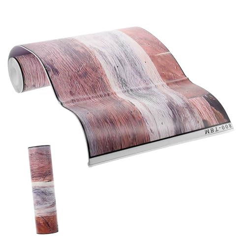 LOORGVEL Selbstklebende Bodenfliesen mit Holzmaserung PVC Wasserfest Abziehbar und Einfach zu Kleben für Küche Schlafzimmer Wohnzimmer und Glatte Oberflächen Langlebige von LOORGVEL