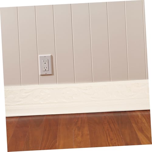 LOORGVEL Selbstklebende Schaumstoff Bordüre mit Eleganter Verzierung Flexible Molding Trim für Wand Eckenschutz Feuchtigkeitsbeständig Installieren für Bad und Küche von LOORGVEL