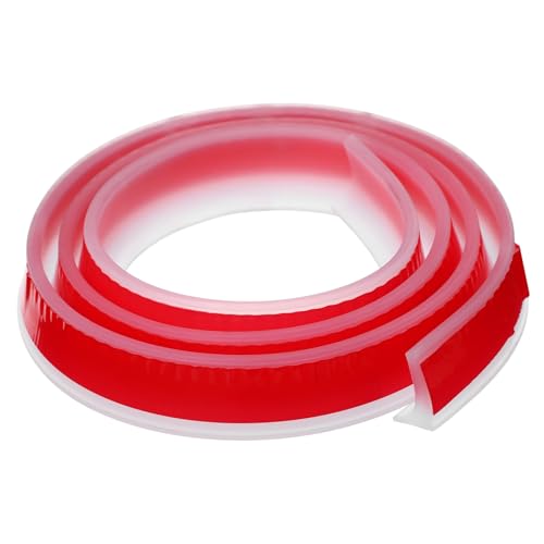 LOORGVEL Selbstklebende Wasserdichtungsleiste aus Tpe Transparent Wasserstopp Schwallschutzleiste für Dusche Küchenarbeitsplatte Waschbecken Kantenschutz Wasserabweisend Leicht von LOORGVEL