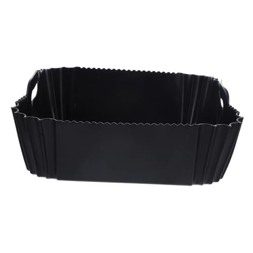 LOORGVEL Silikon Airfryer Backform Liner Wiederverwendbarer Antihaft Beschichtung Hitzebeständig Faltbar Passend für Haushalts Heißluftfritteusen für Fleisch Gemüse Kuchen und Snacks von LOORGVEL