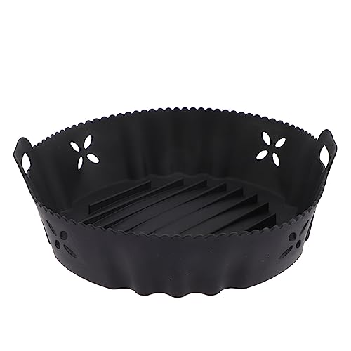 LOORGVEL Silikon Airfryer Liner Matte Rund Antihaft Backmatte für Heißluftfritteuse Wiederverwendbar Hitzebeständig Multifunktionale Silikonform für Backen Dämpfen als Food Cooking Mat LOORGVEL Silikon Airfryer Liner Matte Rund Antihaft Backmatte für Heißluftfritteuse Wiederverwendbar Hitzebeständig Multifunktionale Silikonform für Backen Dämpfen als Food Cooking Mat von LOORGVEL