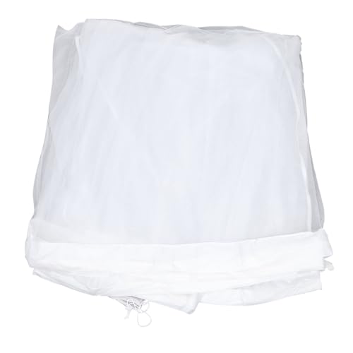 LOORGVEL Sonnenschirm Moskitonetz Groß Sonnenschirmnetzabdeckung Regenschirm Im Freien Sonnenschirmnetz Für Den Garten Regenschirme Sonnenschirme Schatten Polyester (polyester) Weiß von LOORGVEL