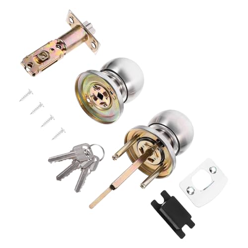 LOORGVEL Sphärisches Türschloss Robustes und Langlebiges Zimmertürschloss für Sichere Anwendungen Wohnräumen Einfach zu Montieren mit Glatter Oberfläche für Angenehmes Gefühl LOORGVEL Sphärisches Türschloss Robustes und Langlebiges Zimmertürschloss für Sichere Anwendungen Wohnräumen Einfach zu Montieren mit Glatter Oberfläche für Angenehmes Gefühl von LOORGVEL