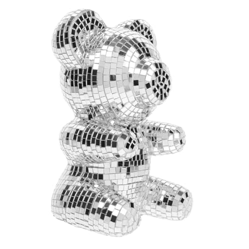 LOORGVEL Spiegel Disco Bär Skulptur aus Glas und Reflektierende Dekoration für Partys Hochzeiten Valentinstag und Weihnachtsdeko Langlebige Künstlerische für Stilvolle Wohnräume LOORGVEL Spiegel Disco Bär Skulptur aus Glas und Reflektierende Dekoration für Partys Hochzeiten Valentinstag und Weihnachtsdeko Langlebige Künstlerische für Stilvolle Wohnräume von LOORGVEL