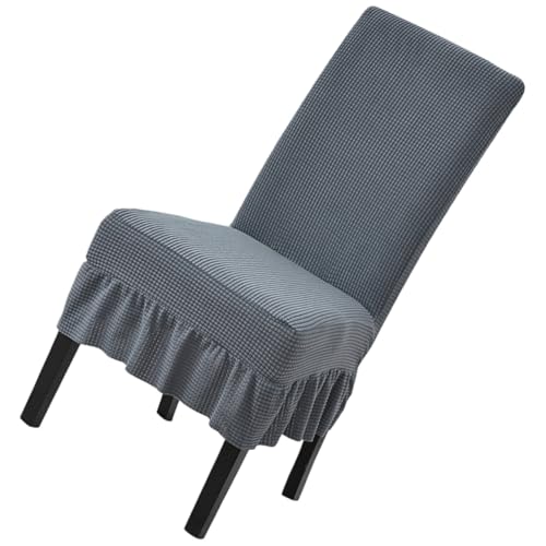 LOORGVEL Stretchiger Stuhlbezug aus Weichem Polar Fleece mit Rock für Esszimmerstühle ohne Armlehnen Elastische Abnehmbare Hussen Waschbarer Bezug zur Schnellen Möbelauffrischung LOORGVEL Stretchiger Stuhlbezug aus Weichem Polar Fleece mit Rock für Esszimmerstühle ohne Armlehnen Elastische Abnehmbare Hussen Waschbarer Bezug zur Schnellen Möbelauffrischung von LOORGVEL