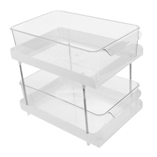 LOORGVEL Stufiger Badezimmer Organizer mit Schublade Kosmetik und Toilettenartikel Regal Platzsparender Aufbewahrungsständer für Waschbecken Robustes Material Einfache Nutzung und Hohe LOORGVEL Stufiger Badezimmer Organizer mit Schublade Kosmetik und Toilettenartikel Regal Platzsparender Aufbewahrungsständer für Waschbecken Robustes Material Einfache Nutzung und Hohe von LOORGVEL