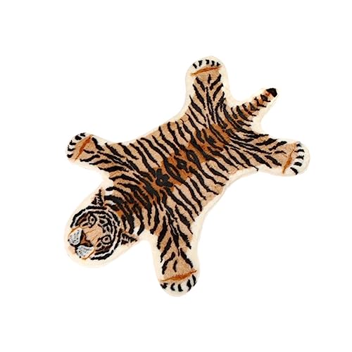 LOORGVEL Stylische Tiger Fußmatte rutschfeste Wasserabsorbierende Bodendecke Dekorative Matte für Wohnzimmer Schlafzimmer Badezimmer und Küche von LOORGVEL