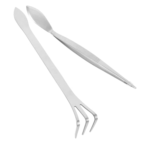 LOORGVEL Teiliges Bonsai werkzeug Rostfreiem Edelstahl Multifunktionale Pinzette und Rechen zum Lockern Formen und Pflegen von Moos und Bonsai pflanzen Langlebig und Rostfrei für von LOORGVEL