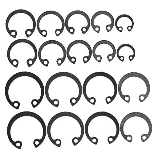 LOORGVEL Teiliges Stahl snap ring Wellen C clip Sicherungsringe aus Federstahl Robustes Sortiment für Maschinenwartung Reparatur und Mechanische Anwendungen LOORGVEL Teiliges Stahl snap ring Wellen C clip Sicherungsringe aus Federstahl Robustes Sortiment für Maschinenwartung Reparatur und Mechanische Anwendungen von LOORGVEL