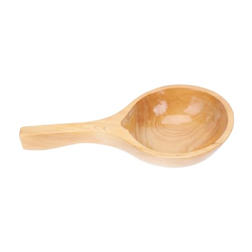 LOORGVEL Thickened Holz Wasserlöffel Gartenschaufel aus Robustem Zedernholz Langlebiger Wasserschöpfer für Garten und Außenbereich Praktischer Glatter Griff Vielseitiges von LOORGVEL