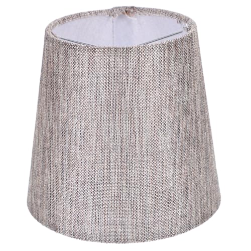 LOORGVEL Tischlampenschirm aus Grauem Leinenstoff Lampenschirm für Nachttisch und Stehlampe Einfache Installation Langlebiger Dekorativer Lampenüberzug Augenschonend und Wohnlich für von LOORGVEL
