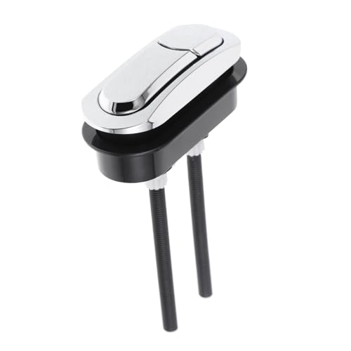 LOORGVEL Toilettenspülknopf Ovaler Form Dual Flush Ersatz Druckknopf für Wc Wassertank mit Extra Langem Stab Stabile Konstruktion Einfach zu Bedienen Kompatibel mit Gängigen Spülkästen von LOORGVEL