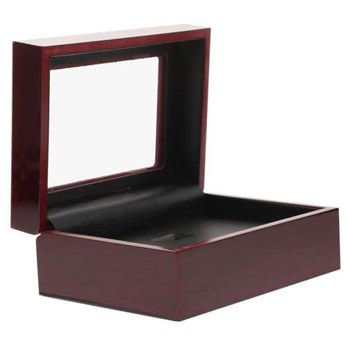 LOORGVEL Tragbare Schmuckbox aus Stabilem Material mit Weichem Innenfutter Multifunktionale Aufbewahrungsbox für Ringe und Armbänder Kompakt und Leicht für Meisterschaftsringe und von LOORGVEL