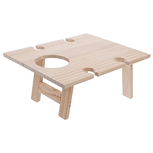 LOORGVEL Tragbarer Faltbarer Weintisch für Draußen Quadratischer Picknicktisch mit Weinglashalter für Strand Camping Pool und Partys LOORGVEL Tragbarer Faltbarer Weintisch für Draußen Quadratischer Picknicktisch mit Weinglashalter für Strand Camping Pool und Partys von LOORGVEL