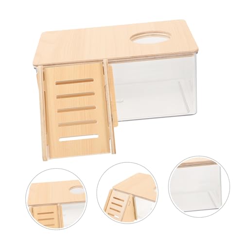 LOORGVEL Transparente Hamster Sandbadewanne aus Acryl mit Holzleiter Geruchsfreier Sandbad behälter für Meerschweinchen und Gerbils Leicht zu Reinigen Hygienisch und Langlebig Mittelgroß LOORGVEL Transparente Hamster Sandbadewanne aus Acryl mit Holzleiter Geruchsfreier Sandbad behälter für Meerschweinchen und Gerbils Leicht zu Reinigen Hygienisch und Langlebig Mittelgroß von LOORGVEL
