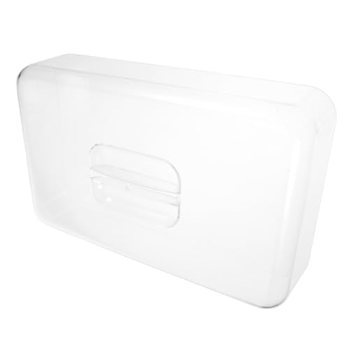 LOORGVEL Transparente Rechteckige Acryl Food Display Haube mit Frischhaltefunktion Leicht zu Reinigen für Kuchen Brot Obst Schutzhaube für Küche und Veranstaltungen von LOORGVEL