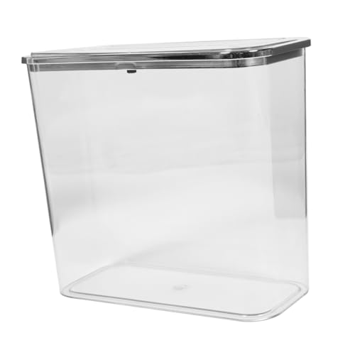 LOORGVEL Transparenter Abfalleimer mit Deckel Pet Kunststoff Müllbehälter für Haushalt Wohn Schlafzimmer Büro Bad Robust Langlebig Vielseitig Einsetzbar LOORGVEL Transparenter Abfalleimer mit Deckel Pet Kunststoff Müllbehälter für Haushalt Wohn Schlafzimmer Büro Bad Robust Langlebig Vielseitig Einsetzbar von LOORGVEL