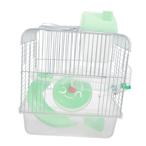 LOORGVEL Transparenter Hamsterkäfig Doppelschicht Kleintierkäfig mit Schloss Geeignet für Hamster Ratten Meerschweinchen und Kleine Nager Sicheres Spiel Rückzugsgebiet LOORGVEL Transparenter Hamsterkäfig Doppelschicht Kleintierkäfig mit Schloss Geeignet für Hamster Ratten Meerschweinchen und Kleine Nager Sicheres Spiel Rückzugsgebiet von LOORGVEL