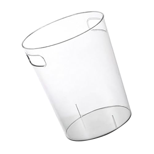 LOORGVEL Transparenter Müllbehälter mit Griff Pet material Großer Kapazität Vielseitiger Abfalleimer für Büro und Zuhause Einfache Handhabung und Modernes Design von LOORGVEL