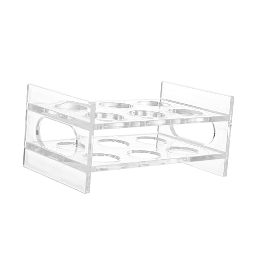 LOORGVEL Transparenter Rundbecherhalter Fach für Bar Theken Whisky und Schnapsgläser Stabiles Display Regal für Partys und Gastronomie LOORGVEL Transparenter Rundbecherhalter Fach für Bar Theken Whisky und Schnapsgläser Stabiles Display Regal für Partys und Gastronomie von LOORGVEL