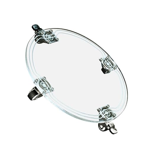 LOORGVEL Transparenter Runder Blumentopfroller mit Universellen Robustem Pet Acryl Material Rutschfester und Langlebig für Drinnen und Draußen Gartenbedarf von LOORGVEL