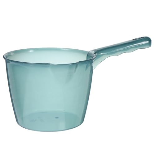 LOORGVEL Transparenter Wasserlöffel mit Langem Griff Dickwandiger Wasserschöpfer für Küche Bad Garten Kleiner Blauer Wasserschöpflöffel Ergonomisch Vielseitig Einsetzbar Platzsparend von LOORGVEL