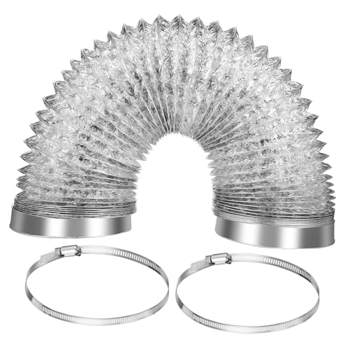 LOORGVEL Trockner Entlüftungsschlauch Aluminiumfolie mit Klebeband und Verstellbaren Schlauchklemmen Flexible Abluftleitung für Küche und Gewerbe Dichte Abdichtung Vielseitig Einsetzbar LOORGVEL Trockner Entlüftungsschlauch Aluminiumfolie mit Klebeband und Verstellbaren Schlauchklemmen Flexible Abluftleitung für Küche und Gewerbe Dichte Abdichtung Vielseitig Einsetzbar von LOORGVEL