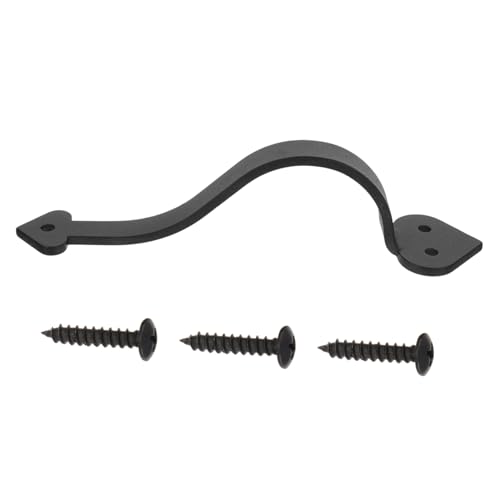 LOORGVEL Türgriff aus Robustem Stahl mit Schrauben Langlebiger Möbelgriff für Schrank und Holztüren Modernes Design Einfache Montage für Haustüren und Schränke von LOORGVEL