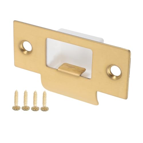 LOORGVEL Türriegel Schlagplatte aus Metall Langlebige Türschließplatte für Holztüren Türbolzenverstärkung Rostfreie Türschloss Zubehörteile für Zimmertüren Inklusive Schrauben LOORGVEL Türriegel Schlagplatte aus Metall Langlebige Türschließplatte für Holztüren Türbolzenverstärkung Rostfreie Türschloss Zubehörteile für Zimmertüren Inklusive Schrauben von LOORGVEL