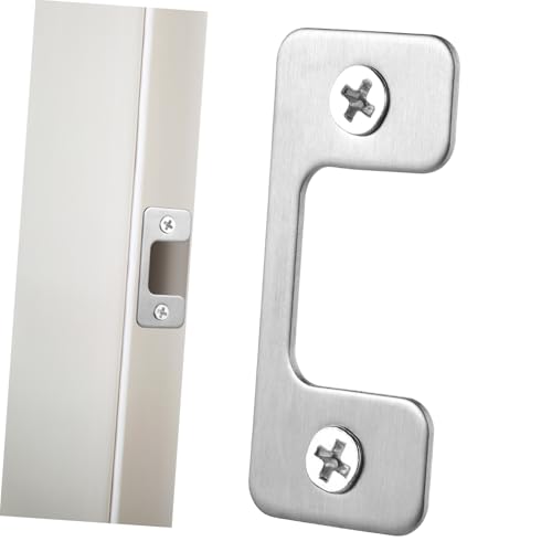 LOORGVEL Türschutzplatte aus Rostfreiem Edelstahl mit Türfallenabdeckung Universeller für Innen Außentüren Einfache Montage Widerstandsfähiger Türblocker für Erhöhte LOORGVEL Türschutzplatte aus Rostfreiem Edelstahl mit Türfallenabdeckung Universeller für Innen Außentüren Einfache Montage Widerstandsfähiger Türblocker für Erhöhte von LOORGVEL