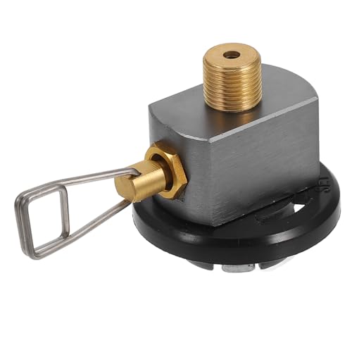 LOORGVEL Universeller Camping Gaskartuschen Adapter Gasventil Outdoor Tankverbinder Robust Leicht Tragbar Vielseitig für Camping Kocher BBQ von LOORGVEL